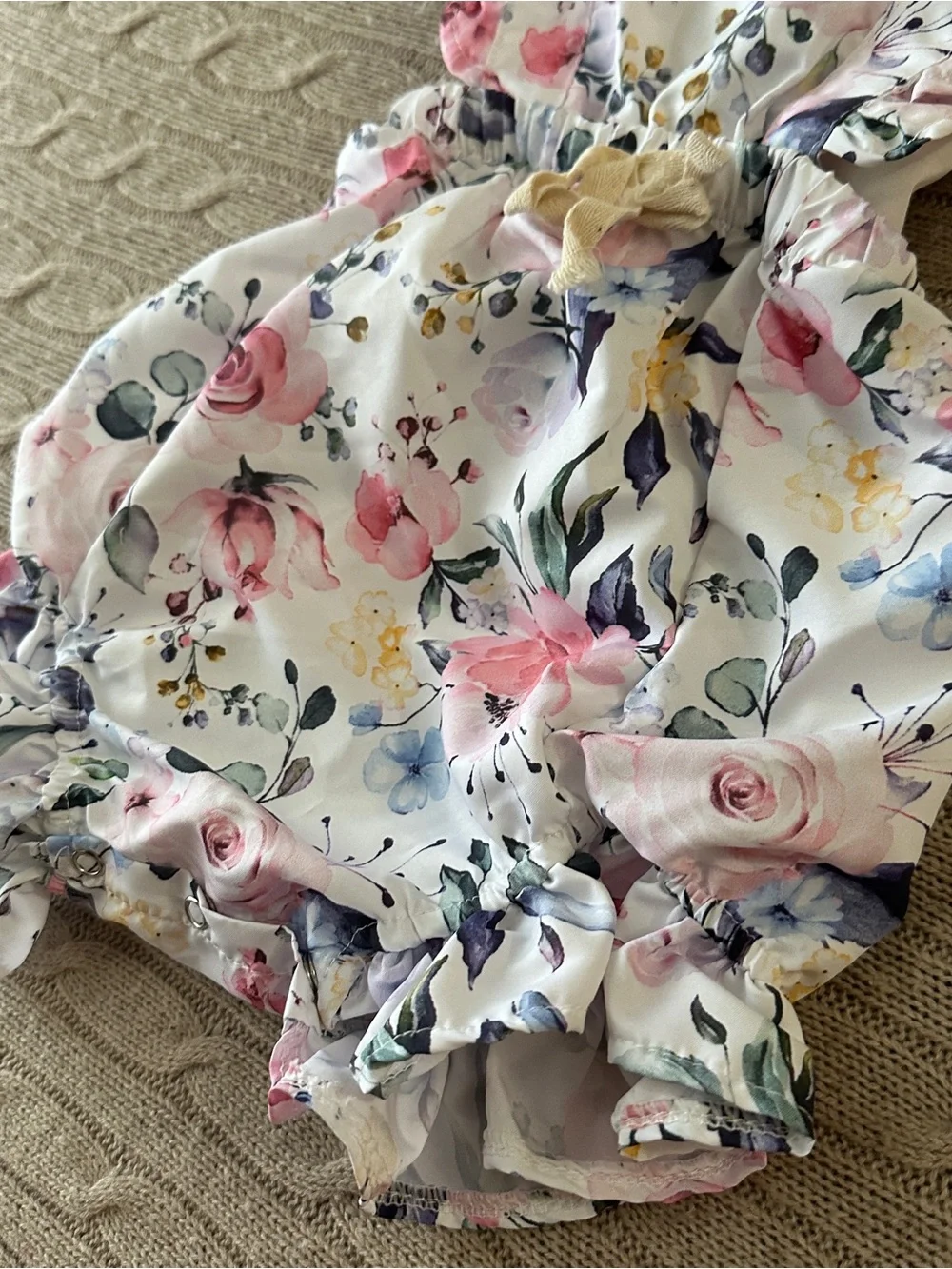 EUC 5pc Baby Girl Romper Bundle, Floral Lace, 24 Months
